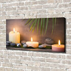 Leinwandbild Kunst-Druck 140x70 Bilder Sonstige Brennende Kerzen