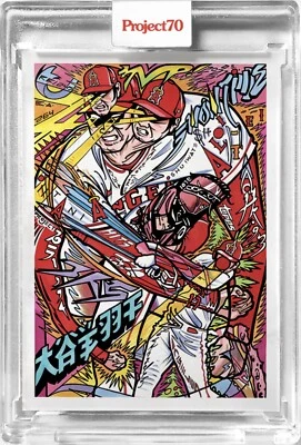 2021 Topps Project 70 卡 778 - Shohei Ohtani JK5 SHOTIME 打印运行 SP /2563 — 第 1/2 张图片