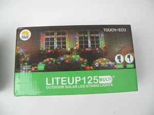 Touch of ECO LITEUP 125Multi Outdoor Solar LED String Lights - Picture 1 of 9