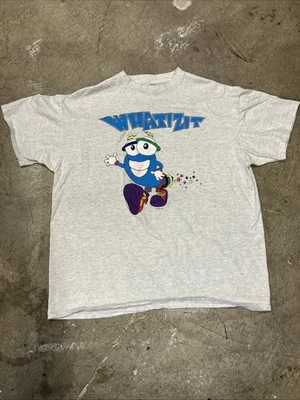 👾Vintage Whatizit Atlanta Olympics T-Shirt Large Gray 90s Izzy Mascot Tee 24x29 - Image 1 of 4
