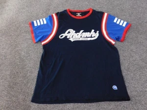 Akademiks Shirt Mens XL Blue Red White Stadium League Graphic Tee 100% Cotton - Picture 1 of 13