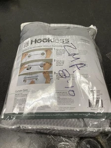 Hookless RBH105MY601FG Solid White 74x71 in Polyester Shower Curtain - Picture 1 of 3