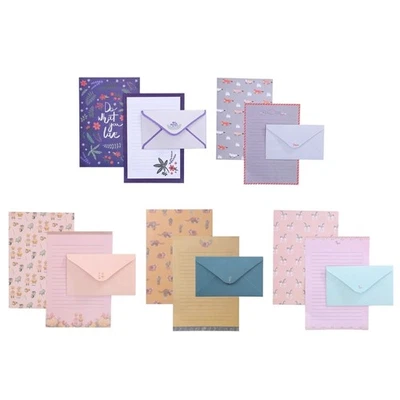 Cute Flower Animal Printing Envelope Letter Writting Paper Stationery Notepad - Image 1 of 4