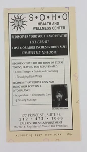 S.O.H.O Health & Wellness Center 177 Prince St Suite 4B NY (Sm. Anuncio impreso) 1997 - Imagen 1 de 3