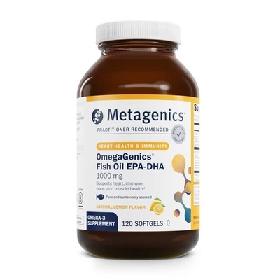 OmegaGenics EPA-DHA 1000 mg - Suplemento de aceite de pescado Omega-3 de alta potencia para... Foto 1 de 4