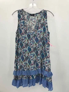 Papillon Blue Size Medium Short Sleeveless Dress - Picture 1 of 3