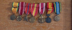 Miniature Medal Lot of 7 Bronze Star Victory Armed Forces Vietnam Gulf War - Picture 1 of 11