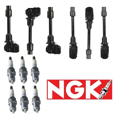 6 катушек зажигания MK и 6 свечей зажигания NGK для Nissan Maxima Infiniti I30 1995-1999 годов выпуска - Изображение 1 из 4