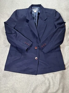 Blazer Pendleton Mujer Petite 10 EE. UU. Lana Virgen Deportes Abrigo Chaqueta Azul De Colección - Imagen 1 de 21
