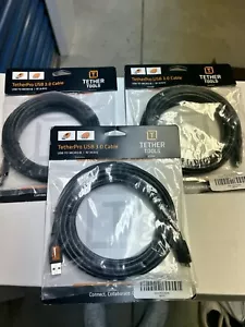 Tether Tools TetherPro USB 3.0 to Micro-B Cable, 15' Feet Color Black - Picture 1 of 2