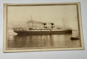S.S. Roma, Navigazione Generale Italiana, Ocean Liner, Advertising Postcard - Picture 1 of 4