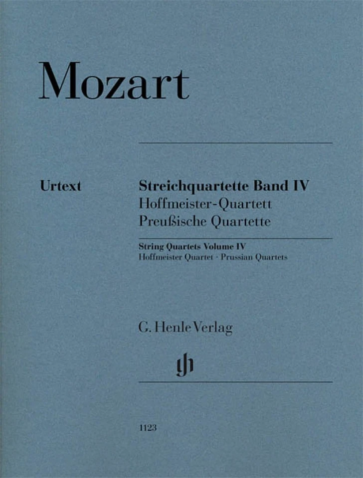 Mozart String Quartets Volume Iv 4 Sheet Music Book NEW 051481123 - Image 1 of 1
