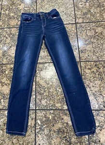 Pre Owned Girl’s Cravefame By Almost Famous Blue Jeans Sz 1 - Picture 1 of 2