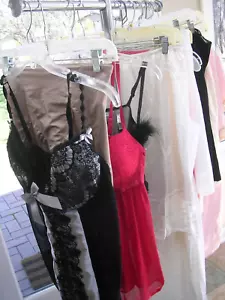 ##DR ESTATE 18 pc Vintage Silky Lacey Lingerie / Slip collection mix LOT~Plus Sz - Picture 1 of 11