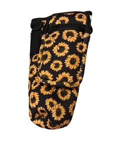 Insulated water bottle bag with adjustable shoulder straps Holds Phone & Cards - Picture 1 of 1