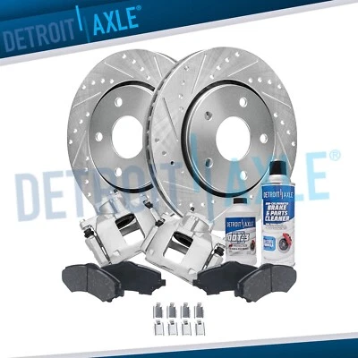 Pinzas de freno de rotor perforadas delanteras 8 piezas 11,89" para Ram C/V Volkswagen Routan Foto 1 de 4