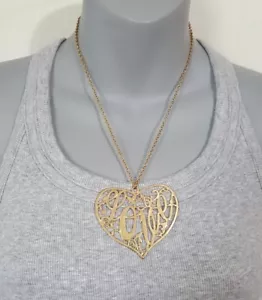 Collana Moda Sogno Fuori Forte di Selena Gomez Colore Oro Cuore Amore NUOVA - Foto 1 di 4