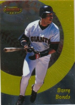 BARRY BONDS; 1998 BOWMAN'S BEST BASEBALL CARD # 3 - Image 1 of 2