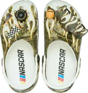 Zueco clásico CROCS X Nascar Realtree camuflado con Jibbitz para hombre talla 10 NUEVO - Imagen 1 de 7