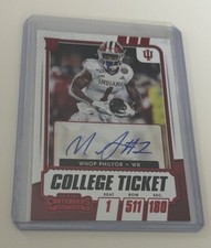 Whop Philyor 2021 Panini Contenders Draft Picks College Ticket Red Foil RC Auto