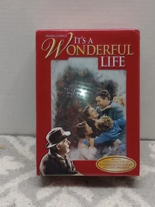 NIB Frank Capra's It's A Wonderful Life 2 Disc Commemorative Book Ornament Set - Picture 1 of 4