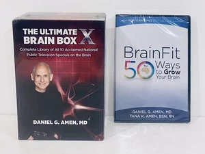 The Ultimate Brain Box X Dr Daniel Amen 10 DVD Box Set Plus Brain Fit DVD New - Picture 1 of 6