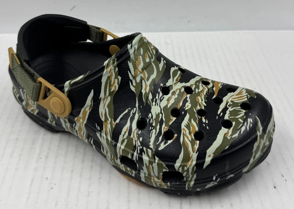 Zapatos Crocs Todo Terreno Para Mujer Talla 8 Camuflaje Zueco Goma Zapatos Eslinga Foto 1 de 4