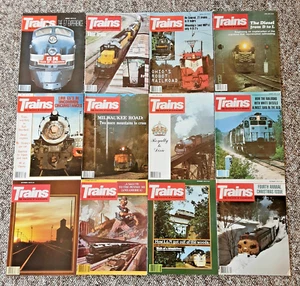Trains Magazine Vtg 1979 Full Year 12 Issues History Locomotive Railroading - Picture 1 of 13