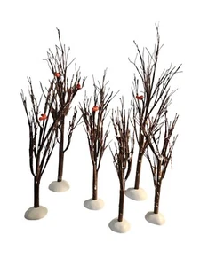 Dept 56 Village Accessorio Ramo Nudo Alberi Set di 6 Ottime Condizioni 3 Misure - Foto 1 di 4