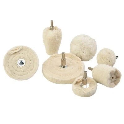 Buffing Pad Polishing Mop Wheel For Drill 7pcs Kit Buffer Polish Wheels NEW High - Image 1 of 4