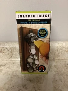 Sharper Image Cap Catching Magnetic Bottle Opener, New - Picture 1 of 4