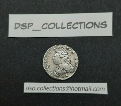 💥Louis XVI - 1/20 Écu au buste fort - 1782 A Paris, RARE QUALITE #15M16 - Photo 1/3