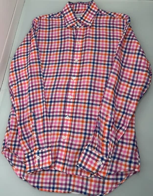Camisa Ledbury Hombre Mediana M Calce Ajustado 100% Lino Guinga Manga Larga Abotonada Foto 1 de 4