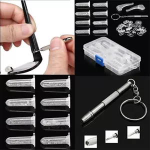 Spectacle Glasses Sunglasses Eye Glass Screws Nuts Pads Optical Repair Tool Kit - Picture 1 of 9