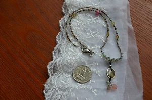 NIB SILPADA SEED BEAD AND MULTI STONE /S.S. BEZEL SET FACETED SMOKEY QUARTZ DROP - Picture 1 of 6