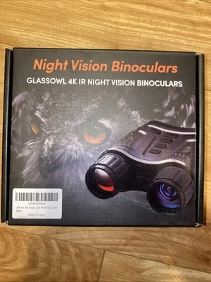 GTHUNDER GlassOwl 4K IR Night Vision Binoculars Black - Image 1 of 2