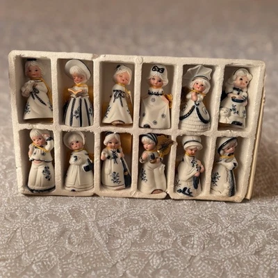 Royal Majestic Bisque Porcelain Bells Set of 12 w/ Box Tags 4.5” Figurines - Image 1 of 4