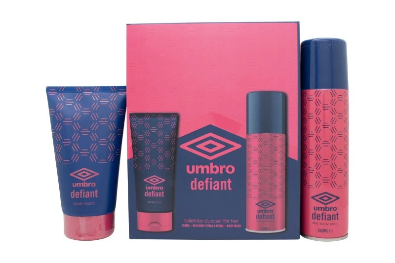 Umbro Defiant Gift Set 150ml Body Spray + 150ml Body Wash - Image 1 of 1