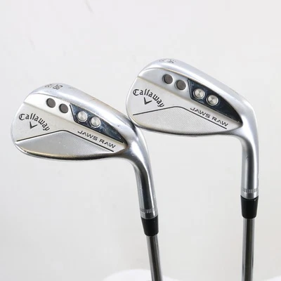Juego de cuñas Callaway Jaws cromadas crudas 54,10S y 58,10S grados para diestros C-154398 Foto 1 de 4