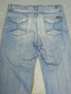 Seven 7 For All Mankind Jeans Mens Tag 33 Relaxed 34x30 Button-Fly Baggy USA - Image 1 of 4