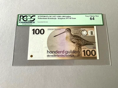 Netherlands 100 Gulden P-97 ND(1981)  PCGS 64 - Image 1 of 4