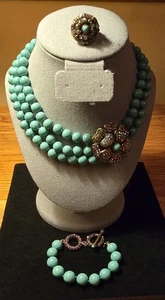 Heidi Daus Dogwood Posey Necklace Ring and Bracelet Set - Picture 1 of 6