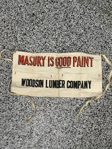 Vintage NOS Advertising Nail Apron Woodson Lumber Company Maury Paint - Picture 1 of 6