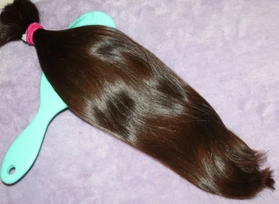 PELUCA HAIR REBORN 15 PULGADAS 2,7 oz MUY BABYFINE OSCURA CÁLIDA MORENA COLA DE CABALLO D83 Foto 1 de 4