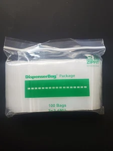 100 2.5 x 3 QSPAC Reclosable Zippit ZipSeal Lock Top Reloc Clear Bags 4 Mil 4MIL - Picture 1 of 1