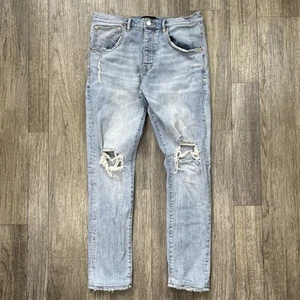 Lila Marken Jeans Herren 32x30 Mid Rise Slim Dirty Indigo Blowout P002 Streetwear - Bild 1 von 13