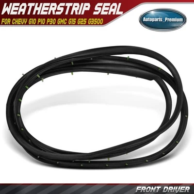 Front Driver Door Weatherstrip Seal for Chevy G10 G20 P10 P30 GMC G15 G25 G3500 - Image 1 of 4