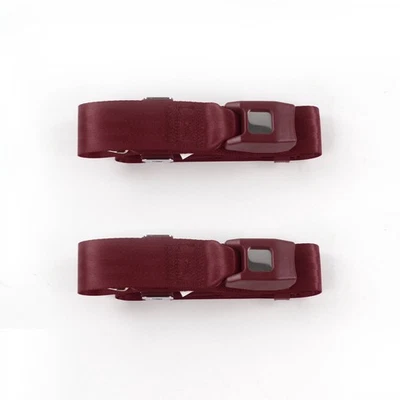 Ford Fairlane 1968 - 1969 Standard 2pt BURG Lap Bkt Seat Belt Kit-2 Belts  - Image 1 of 4