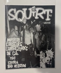Squirt Magazine #2 Fanzine The Misfits, Bad Religion, Elvira VTG Punk Zine 1996 - Picture 1 of 1