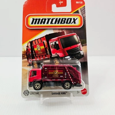 Matchbox Red City Waste Services Garbage King Trash Truck #99/125 - Image 1 of 2